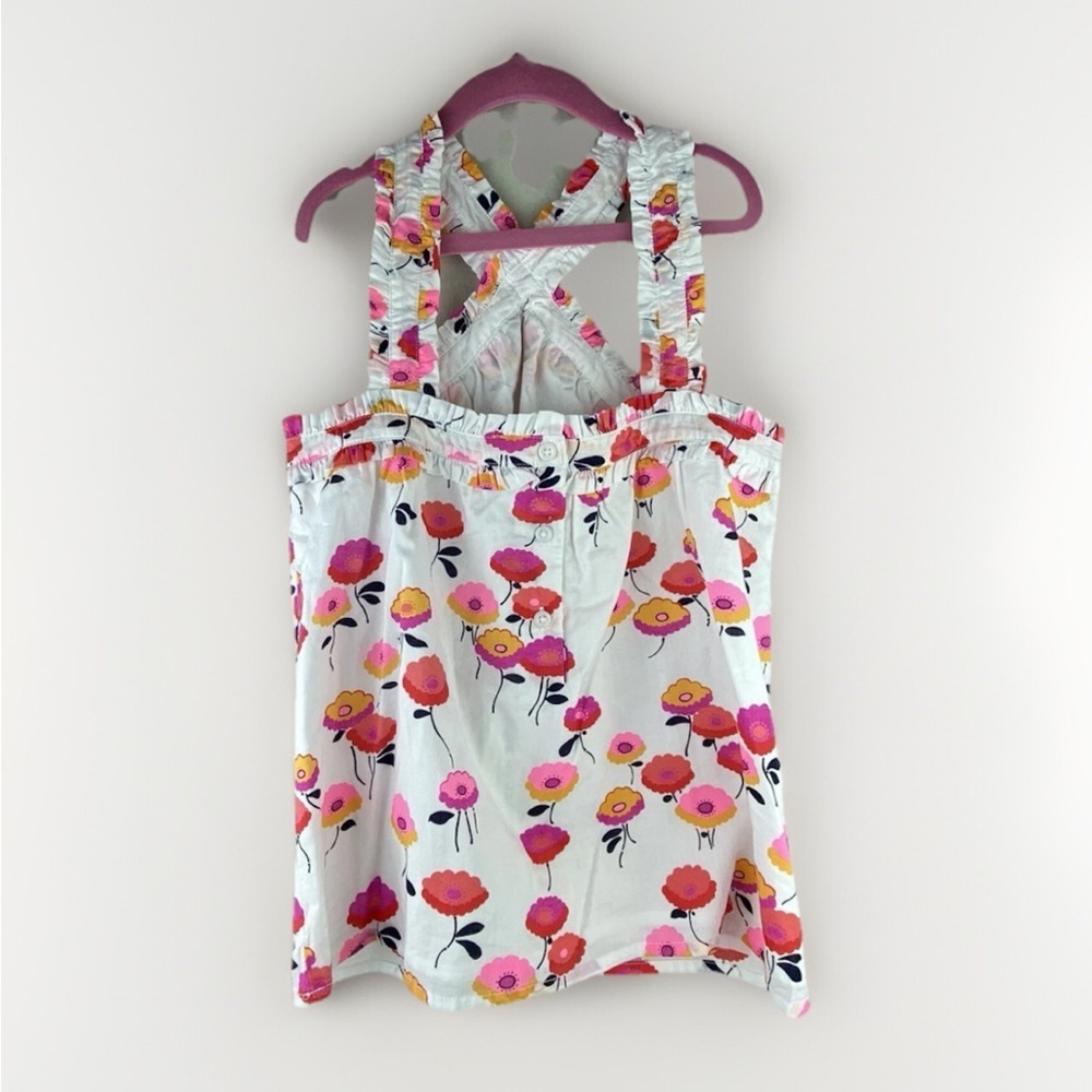 Janie & Jack Floral Poppy Ruffled Halter Top
